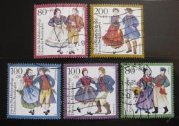 Poštové známky Nemecko 1993 Tradièní kostýmy Mi# 1696-1700