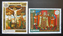 Poštové známky Andorra Fr. 1975 Európa CEPT, Umenie Mi# 264-65 Kat 10€