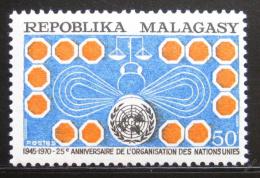 Poštová známka Madagaskar 1970 OSN, 25. výroèie Mi# 615