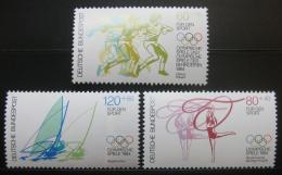 Poštové známky Nemecko 1984 Olympijské sporty Mi# 1206-08 Kat 10€