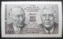 Poštová známka Nemecko 1988 Franc.-nìm. spolupráce Mi# 1351