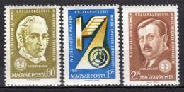 Poštové známky Maïarsko 1961 Dopravní konference Mi# 1769-71