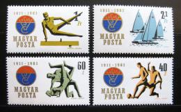 Poštové známky Maïarsko 1961 Šport, VASAS Mi# 1772-75