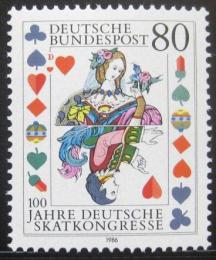 Poštová známka Nemecko 1986 Skatový kongres Mi# 1293