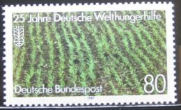 Poštová známka Nemecko 1987 Rýžové pole Mi# 1345