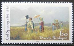 Poštová známka Nemecko 1985 Nedìlní procházka, Carl Spitzweg Mi# 1258