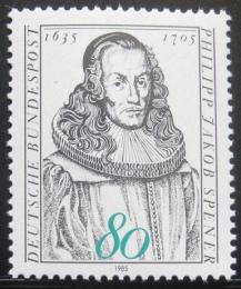 Poštová známka Nemecko 1985 Philipp Jakob Spener, teolog Mi# 1235