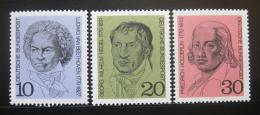 Poštové známky Nemecko 1970 Osobnosti Mi# 616-18