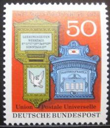 Poštová známka Nemecko 1974 UPU, 100. výroèie Mi# 825