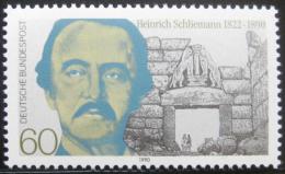 Poštová známka Nemecko 1990 Heinrich Schlieman, archeolog Mi# 1480