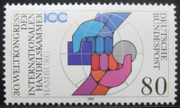 Poštová známka Nemecko 1990 Mezinárodní obchodní komora Mi# 1471
