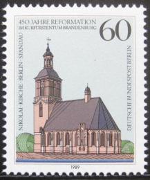 Poštová známka Západný Berlín 1989 Kostel Mi# 855