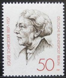 Poštová známka Západný Berlín 1987 Louise Schroeder, politièka Mi# 779