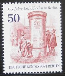 Poštová známka Západný Berlín 1979 Reklamní sloup Mi# 612