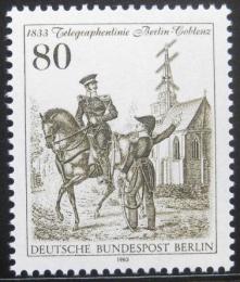 Poštová známka Západný Berlín 1983 Telegrafní služby Mi# 693