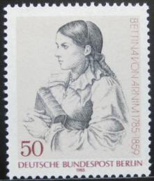 Poštová známka Západný Berlín 1985 Bettina von Arnim, spisovatelka Mi# 730