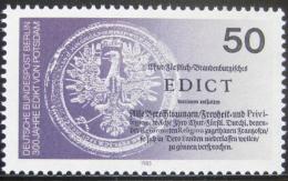 Poštová známka Západný Berlín 1985 Postupimský edikt Mi# 743