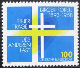 Poštová známka Nemecko 1993 Birger Foroll, švédský knìz Mi# 1693