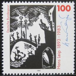 Poštová známka Nemecko 1993 Umenie, Hans Leip Mi# 1694