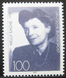 Poštová známka Nemecko 1991 Nelly Sachs, spisovatelka Mi# 1575