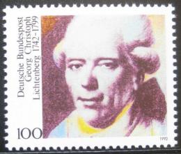 Poštová známka Nemecko 1992 Georg Lichtenberg, fyzik Mi# 1616