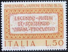 Poštová známka Taliansko 1974 Citát ze satiry Manipean Mi# 1463