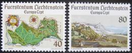 Poštové známky Lichtenštajnsko 1977 Európa CEPT Mi# 667-68