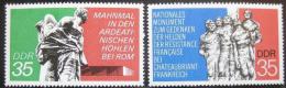 Poštové známky DDR 1974 Váleèné memoriály Mi# 1981-82