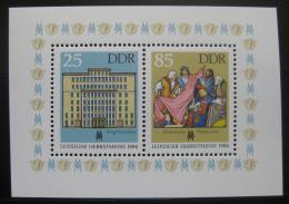 Poštové známky DDR 1986 Ve¾trh v Lipsku Mi# Block 85