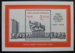 Poštová známka DDR 1987 Thalmannùv memoriál Mi# 3105 Mi# Block 89