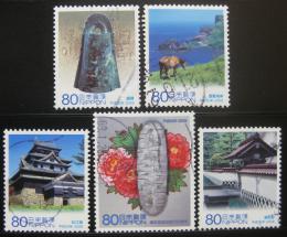 Poštové známky Japonsko 2008 Shimane lokální zákon Mi# 4753-57