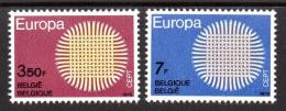 Poštové známky Belgicko 1970 Európa CEPT Mi# 1587-88