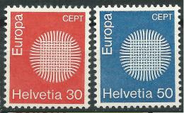 Poštové známky Švýcarsko 1970 Európa CEPT Mi# 923-24