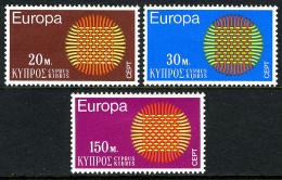 Poštové známky Cyprus 1970 Európa CEPT Mi# 332-34
