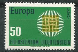 Poštová známka Lichtenštajnsko 1970 Európa CEPT Mi# 525