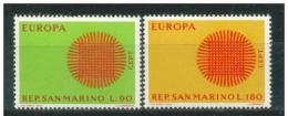 Poštové známky San Marino 1970 Európa CEPT Mi# 955-56
