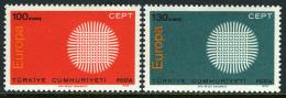 Poštové známky Turecko 1970 Európa CEPT Mi# 2179-80