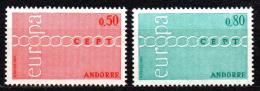 Poštové známky Andorra Fr. 1971 Európa CEPT Mi# 232-33 Kat 20€