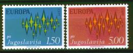 Poštové známky Juhoslávia 1972 Európa CEPT Mi# 1457-58