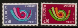 Poštové známky Andorra Fr. 1973 Európa CEPT Mi# 247-48 Kat 20€