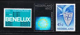 Poštové známky Holandsko 1974 Výroèí Mi# 1035-37