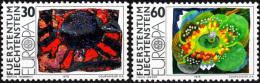 Poštové známky Lichtenštajnsko 1975 Európa CEPT, umenie Mi# 623-24