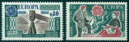 Poštové známky Andorra Fr. 1976 Európa CEPT, umìlecké øemeslo Mi# 274-75 Kat 10€