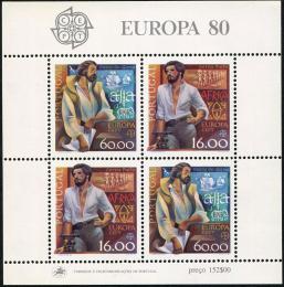 Poštové známky Portugalsko 1980 Európa CEPT Mi# Block 29