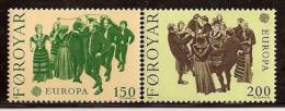 Poštové známky Faerské ostrovy 1981 Európa CEPT Mi# 63-64