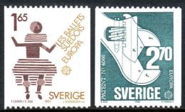 Poštové známky Švédsko 1983 Európa CEPT, velká díla civilizace Mi# 1237-38
