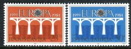 Poštové známky Juhoslávia 1984 Európa CEPT Mi# 2046-47