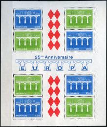 Poštové známky Monako 1984 Európa CEPT Mi# Block 26 Kat 17€