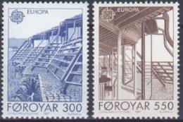 Poštové známky Faerské ostrovy 1987 Európa CEPT Mi# 149-50