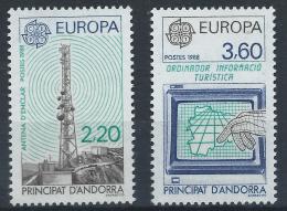 Poštové známky Andorra Fr. 1988 Európa CEPT Mi# 390-91Kat 8€